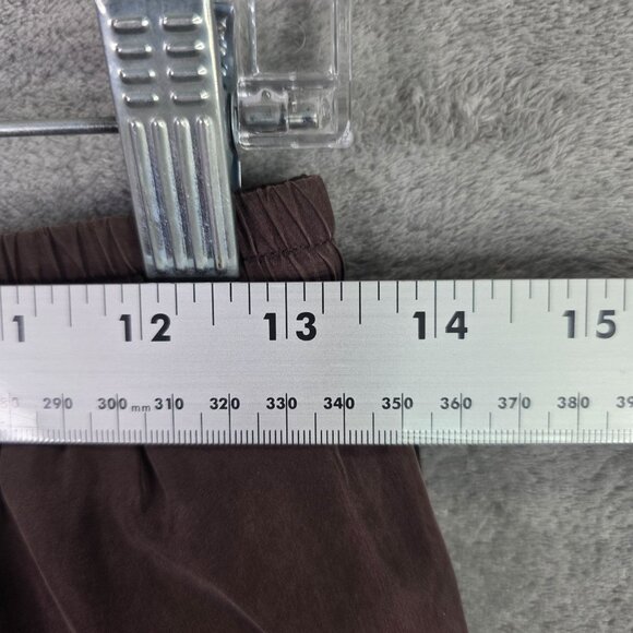 Womens Vintage Outbrook Brown 100% Silk 2 Piece Jacket & Pant Set Outfit Size S - Picture 11 of 14